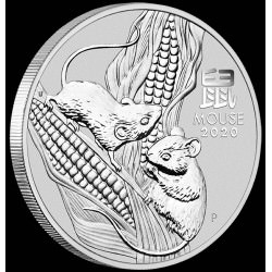 PM Lunar 3 Mouse 1 kilo silver 2020 BU $30 Australia