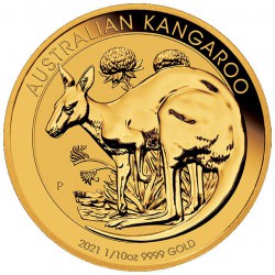 PM 1/10 oz GOLD NUGGET 2021 BU $15 Australia 