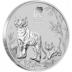 PM Lunar 3 TIGER 5 oz silver 2022 BU $5 Australia