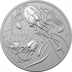 RAM MOST DANGEROUS 1 oz silver BOX JELLYFISH 2023 $1
