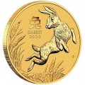 PM Lunar 3 TIGER 1 oz GOLD 2022 BU $100 Australia