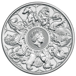 UK 10 oz silver Queen's Beast 2022 COMPLETER bu