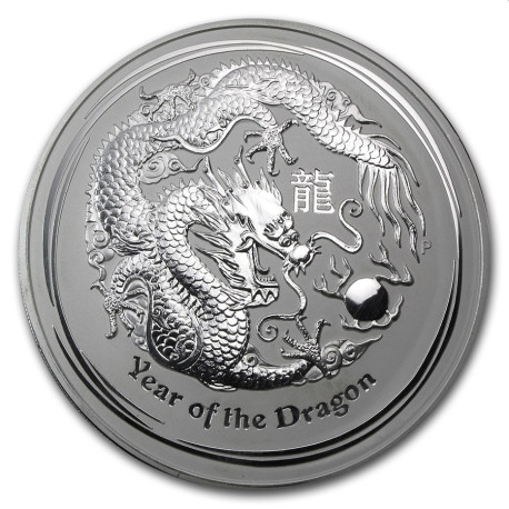 Zilver 1/2 oz silver DRAGON 2012