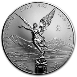 MEXICO 2 oz silver LIBERTAD 2019 Reverse Proof