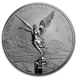 MEXICO 2 oz silver LIBERTAD 2020 Reverse Proof