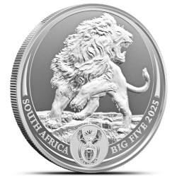 1 oz silver SAM BIG FIVE LION 2025 Rand 5 bu