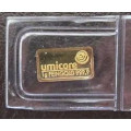 GOLD BAR 1 gr gold UMICORE