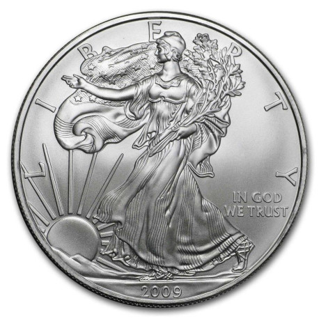 1 oz silver U.S. Silver EAGLE 2009 $1 bu