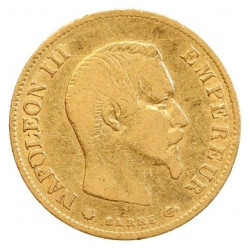 Gold 10 francs or Napoleon 1857 A